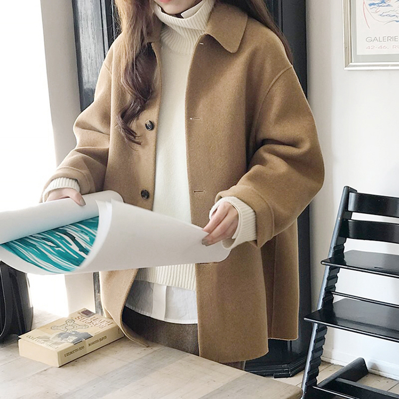 Tailored Coat Wool - Zoki Thu Giả Áo Khoác Len