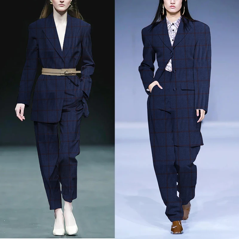 Redraspberry Blue Plaid Worste - đánh giá và giá Tailored Coat Wool