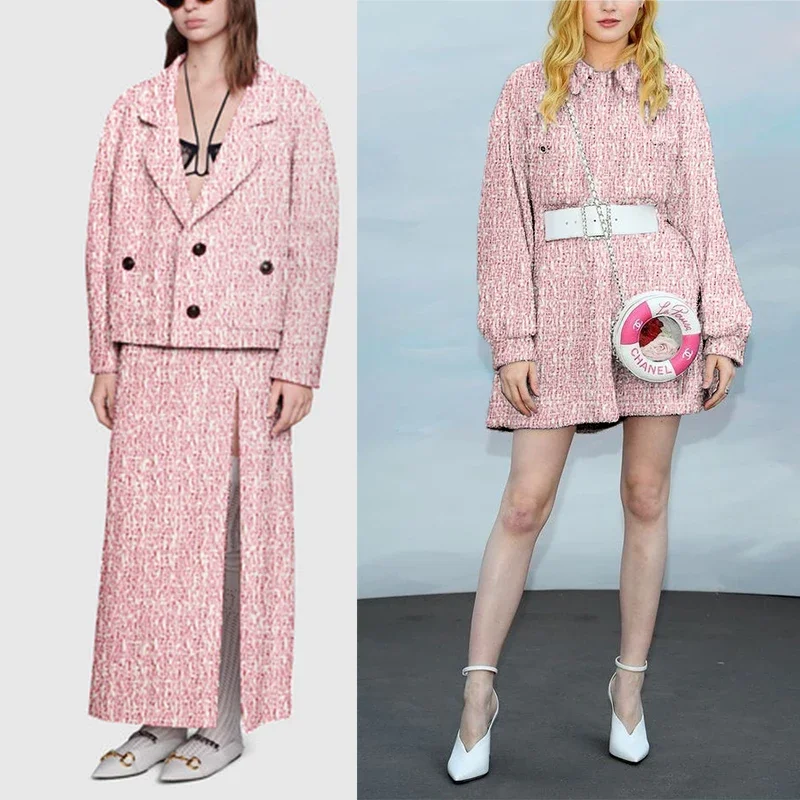 Redraspberry 145cm Pink White  - đánh giá và giá Tailored Coat Wool