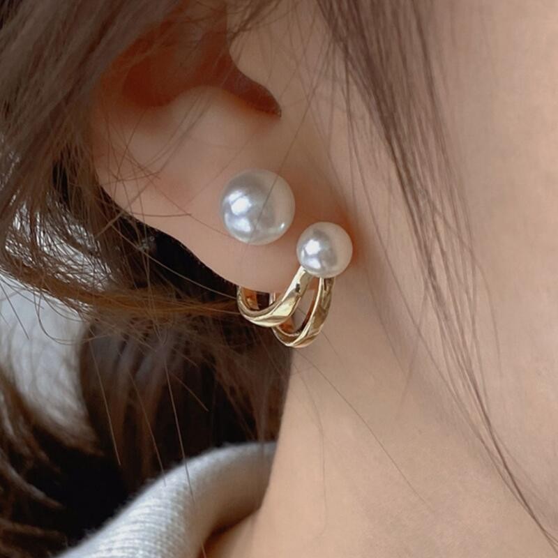 925 Silver Needle Korean Fashi - đánh giá và giá Pearl Earring Stud
