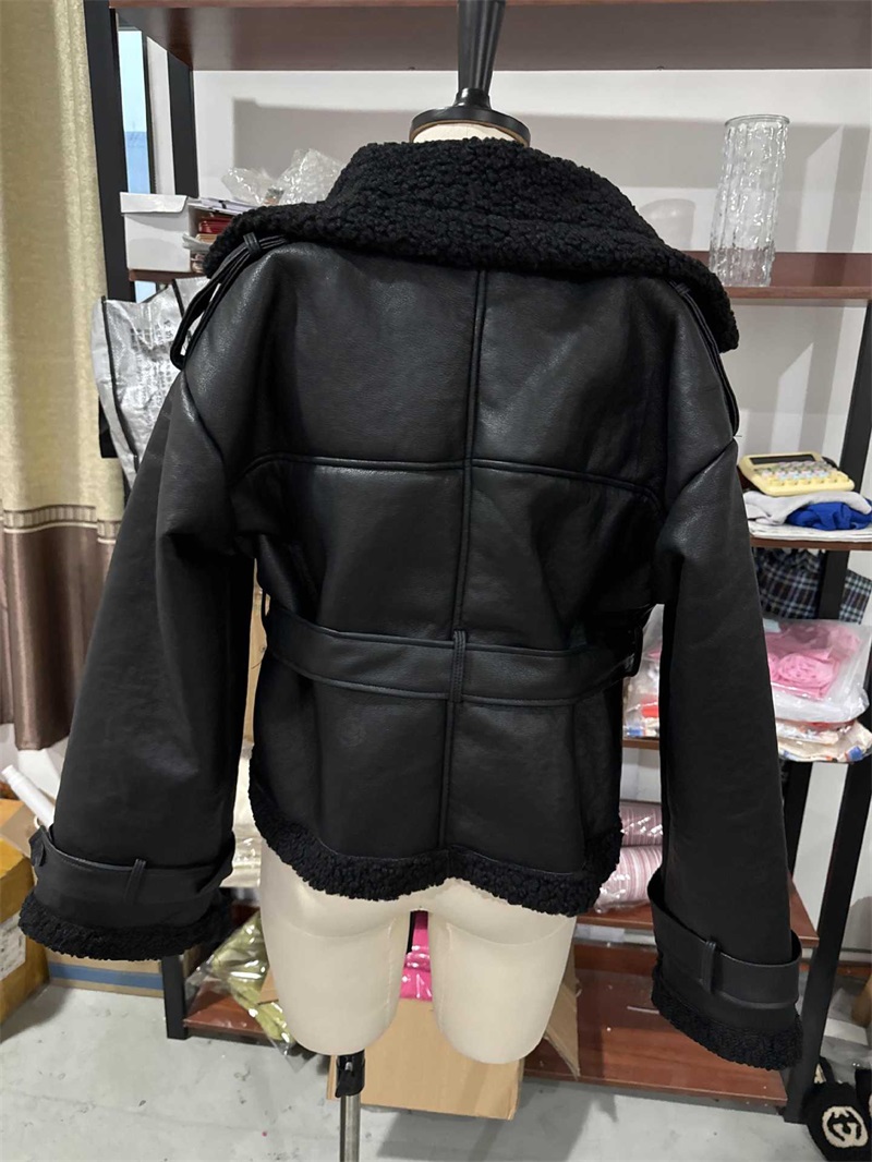 PU Leather Fur Black Women Jac - đánh giá và giá Women Formal Wear Black