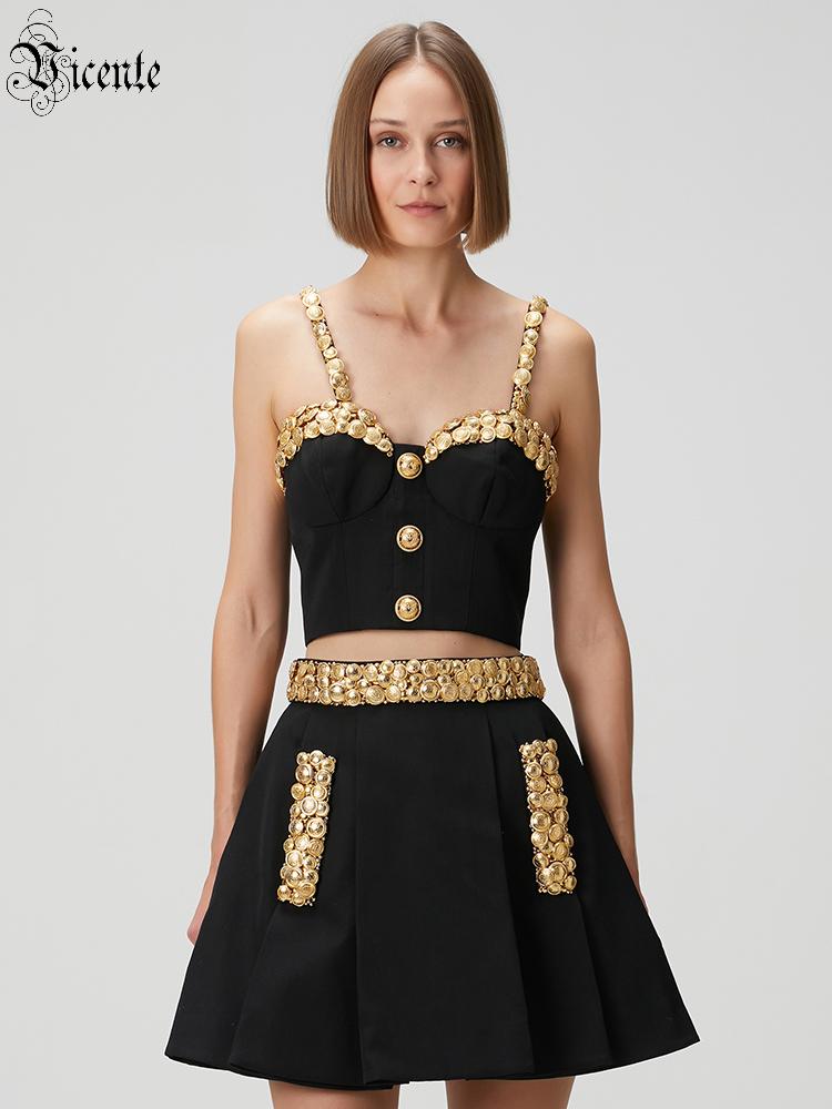 VC Black Two Piece Set Dress w - đánh giá và giá Women Formal Wear Black