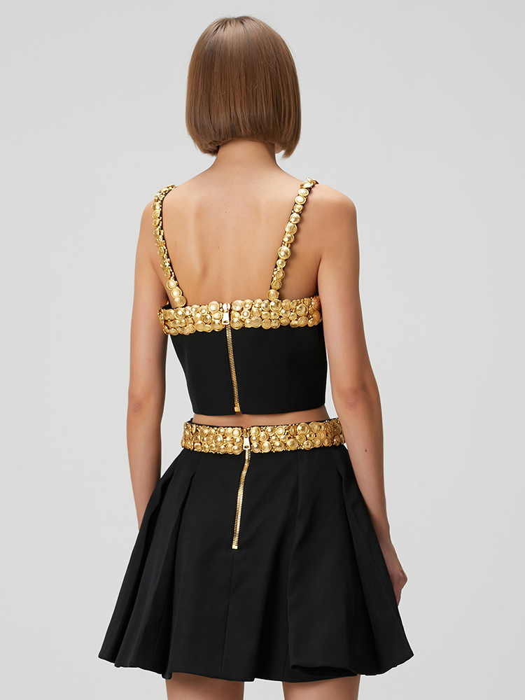 VC Black Two Piece Set Dress w - đánh giá và giá Women Formal Wear Black