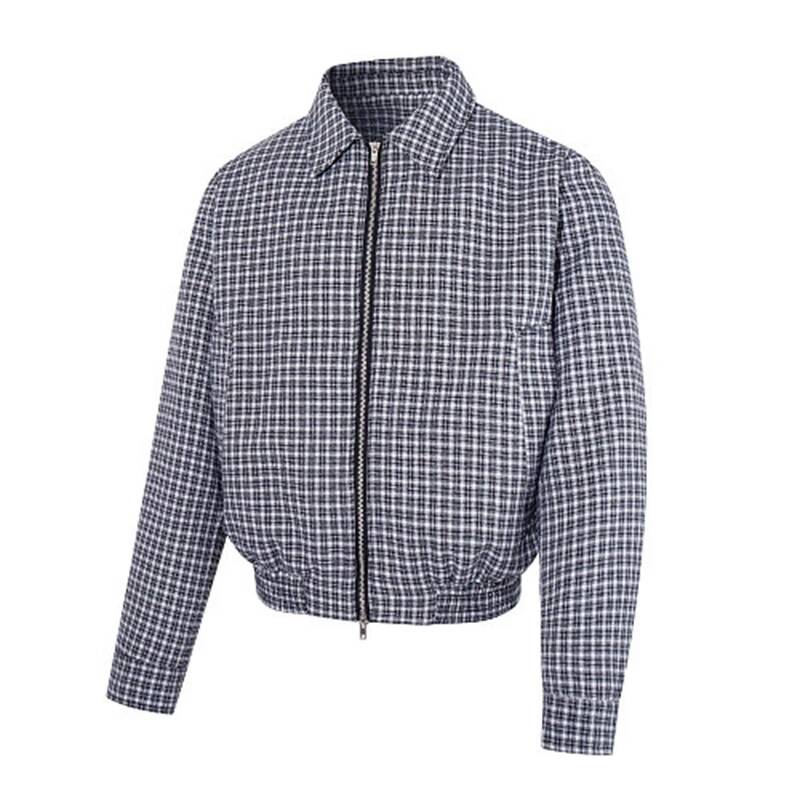 Plaid Check Lapel Zip Up Jacke - đánh giá và giá Tailored Coat Wool