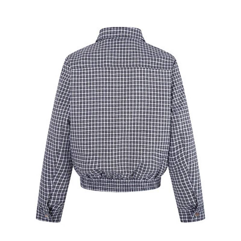 Plaid Check Lapel Zip Up Jacke - đánh giá và giá Tailored Coat Wool