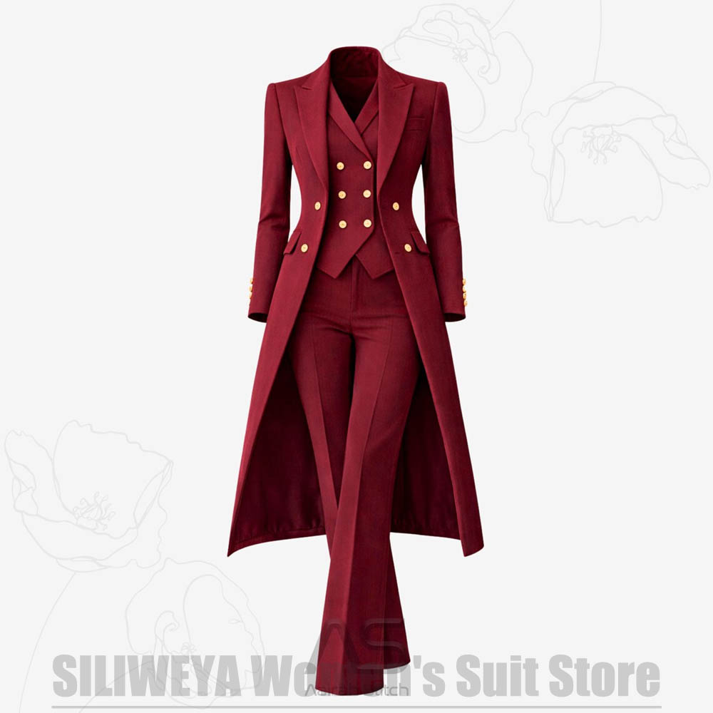 Women's Suit 3 Piece Double Br - đánh giá và giá Women Formal Wear Vest