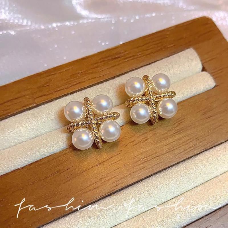 925 Silver Needle Korean Fashi - đánh giá và giá Pearl Earring Stud