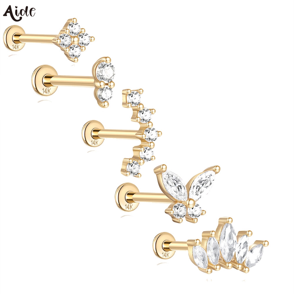 Aide DIY Zircon Pearl Earring  - đánh giá và giá Pearl Earring Stud