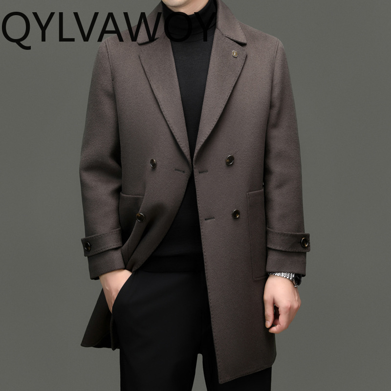 QYLVAWOY 93% Wool Cashmere Men - đánh giá và giá Tailored Coat Wool