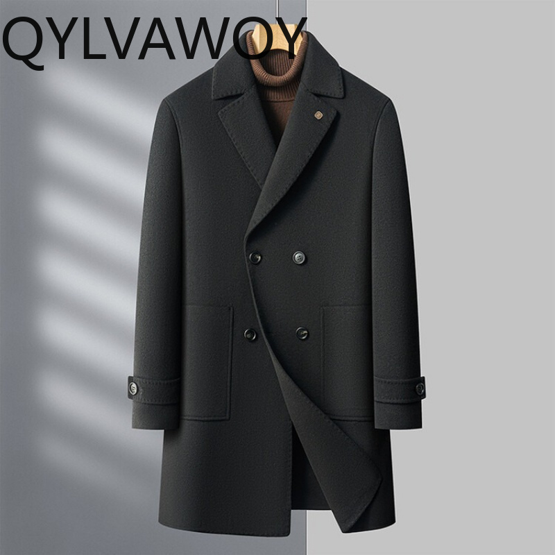 QYLVAWOY 93% Wool Cashmere Men - đánh giá và giá Tailored Coat Wool