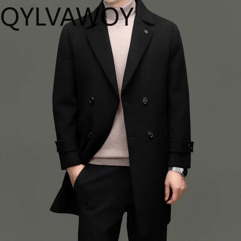 QYLVAWOY 93% Wool Cashmere Men - đánh giá và giá Tailored Coat Wool
